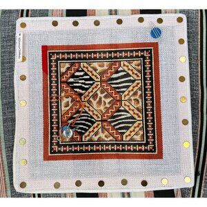Canvas Works PO31 Animal Print Needlepoint Canvas Kit 15% Finished